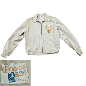 Vintage 1950s Champion Mercer University Jacket Zip Up Bomber / Men’s Small -